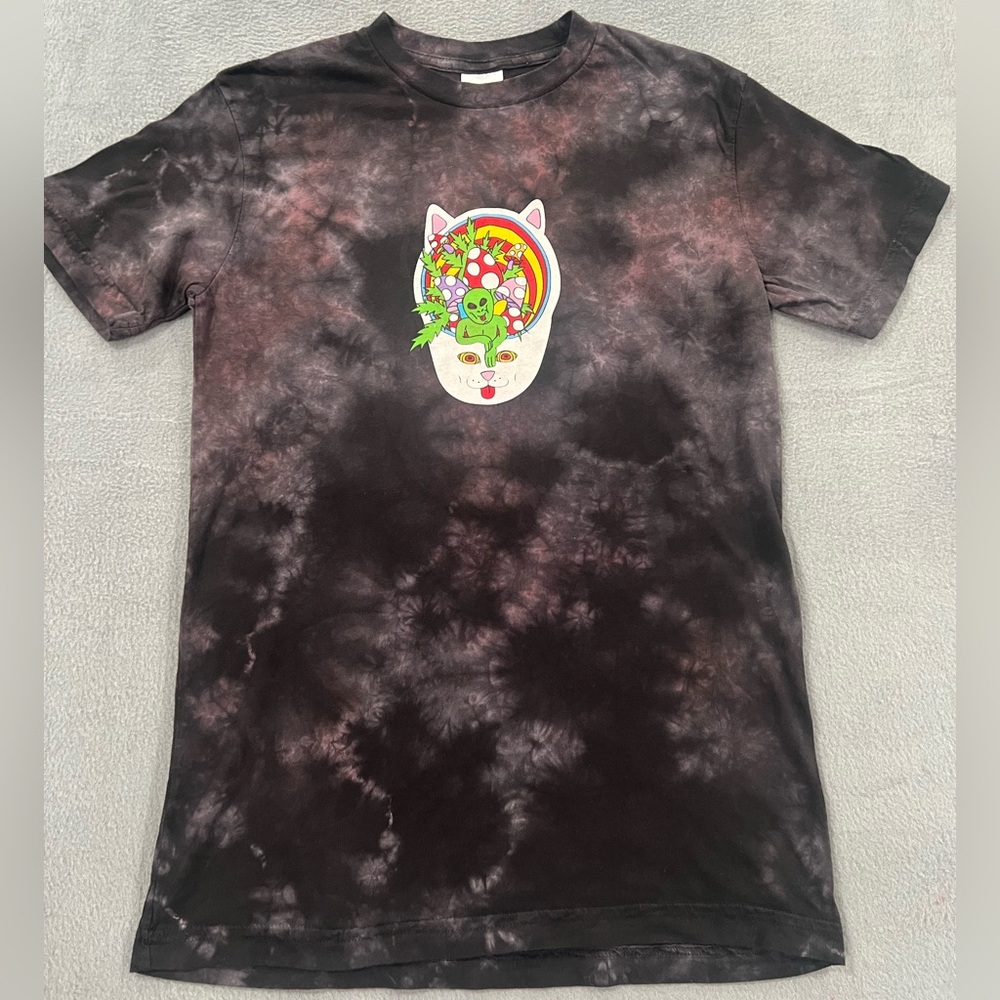 Ripndip Charcoal Purple Touch Of Psych
Tie-Dye T-Shirt Sz S